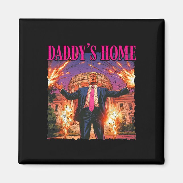 Pappas hemma - Jul i Vita huset Magnet (Framsidan)