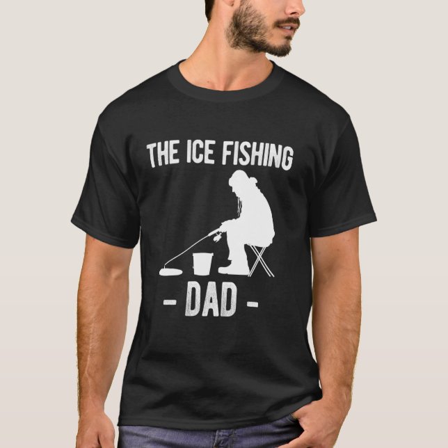 Pappas isfiske fars dag t shirt (Framsida)