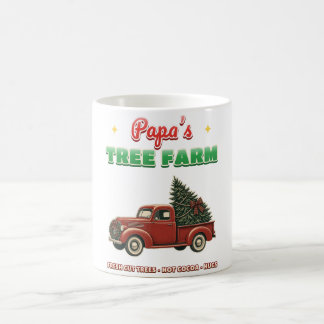 Pappas julgranfarm Retro julbilsmugg Kaffemugg