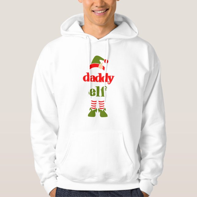 PAPPAS JULTOMTE T-SHIRT HOODIE (Framsida)