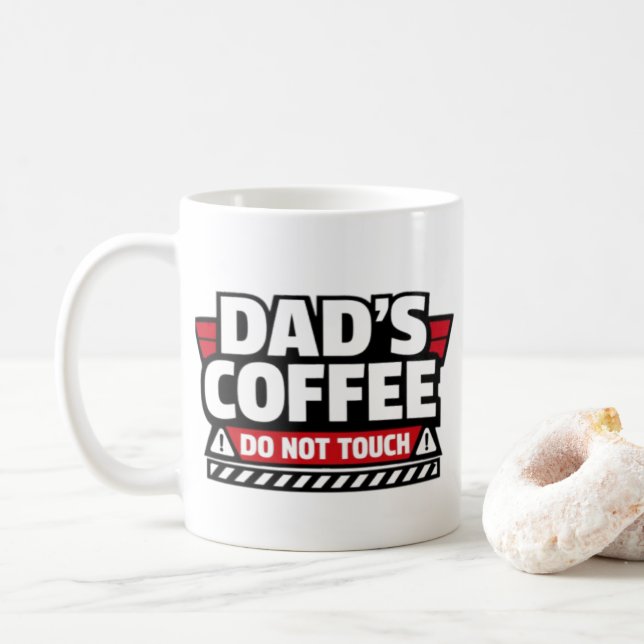 Pappas kaffe Rör inte mugg  (Med munk)
