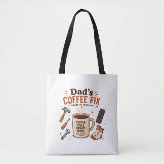 Pappas kaffefix Avslappnad liv design Tygkasse