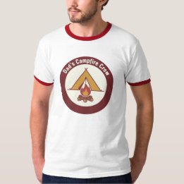 Pappas lägerelds trupp märke Fars dag T Shirt