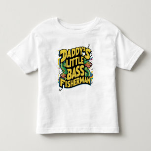 Pappas lilla bassfiskare  t shirt
