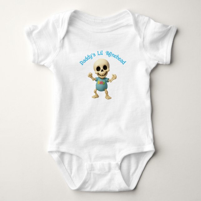 Pappas lilla benhuvud i helsing  t shirt (Framsida)