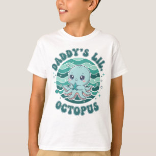 Pappas lilla bläckfisk söt t shirt