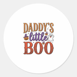 Pappas lilla Boo Vintage Halloween Runt Klistermärke