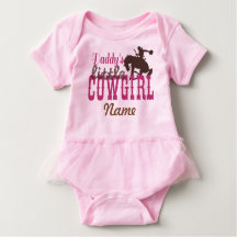 "Pappas lilla cowgirl" Tutu-bodysuit