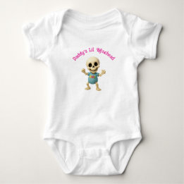 Pappas lilla dumhuvud flickas baby bodysuit t shirt