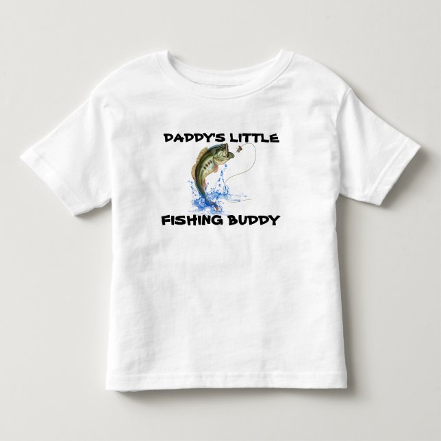 Pappas lilla fiskebuddy t shirt (Framsida)