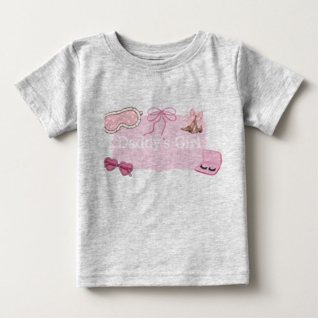 Pappas lilla flicka babytröja t shirt (Framsida)