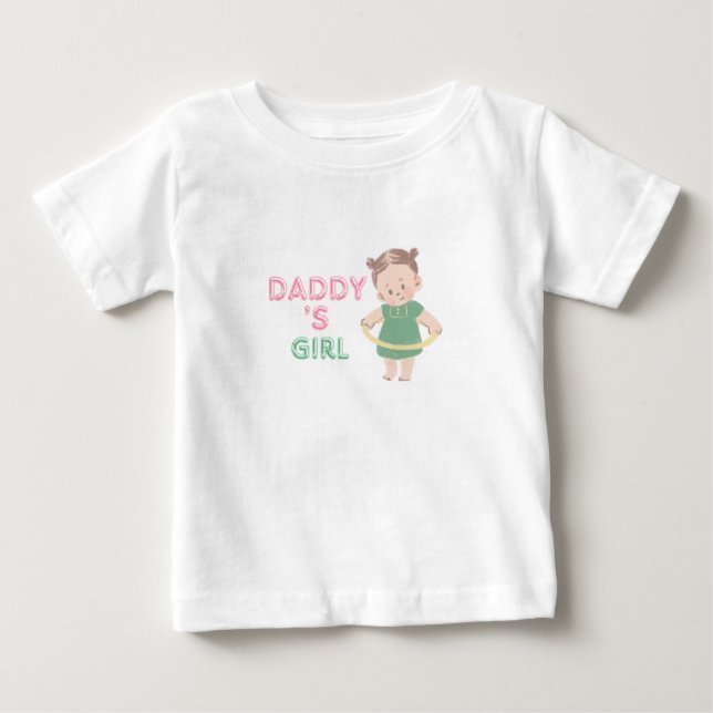 "Pappas lilla flicka" Barn T-Shirt (Framsida)