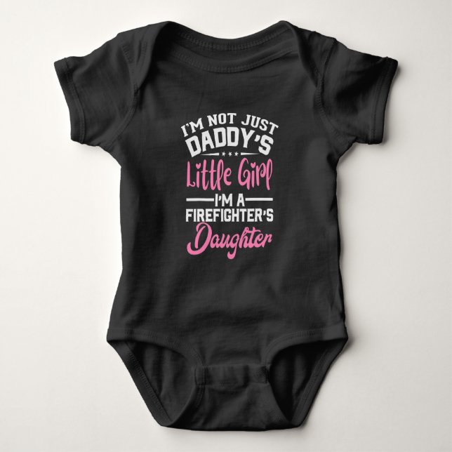 Pappas lilla flicka/brandmannens dotter t shirt (Framsida)