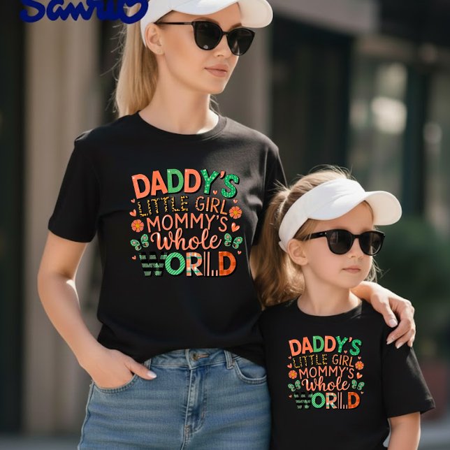 Pappas lilla flicka Mamas hela värld T Shirt (Skapare uppladdad)