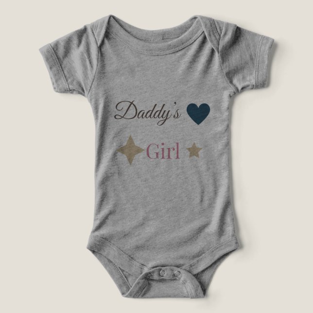 Pappas lilla flicka söt t-shirt – Söt far dotter (Design Framsida)