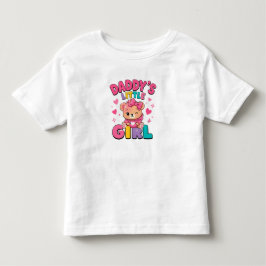 👧 Pappas lilla flickas hjärta Citat Småbarnskläde T Shirt