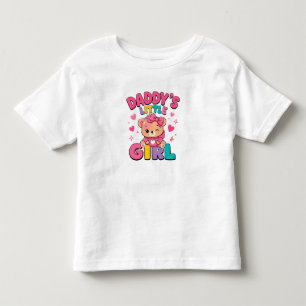 👧 Pappas lilla flickas hjärta Citat Småbarnskläde T Shirt