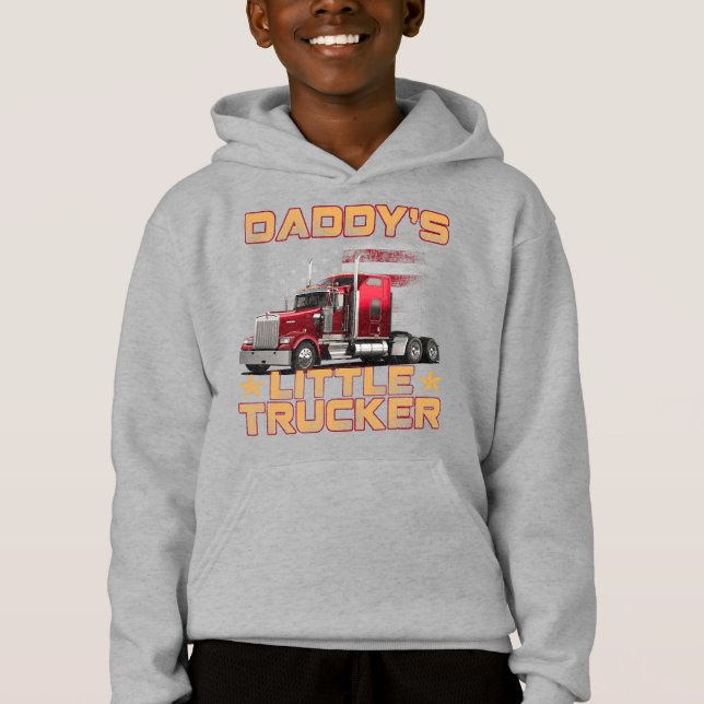 Pappas lilla lastbilschaufför t shirt (Framsida)