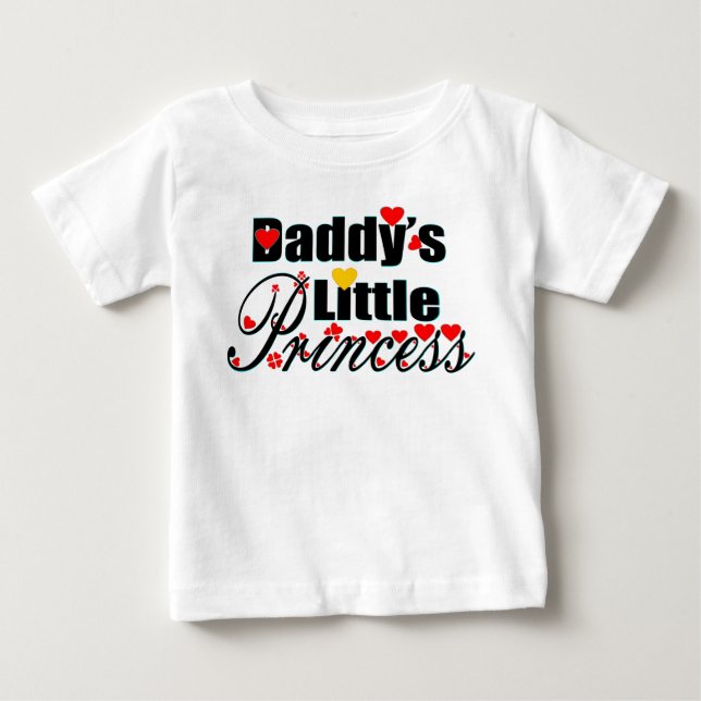 ❤✔Pappas lilla prinsessa Fab andas Ruffle T-shirt (Framsida)