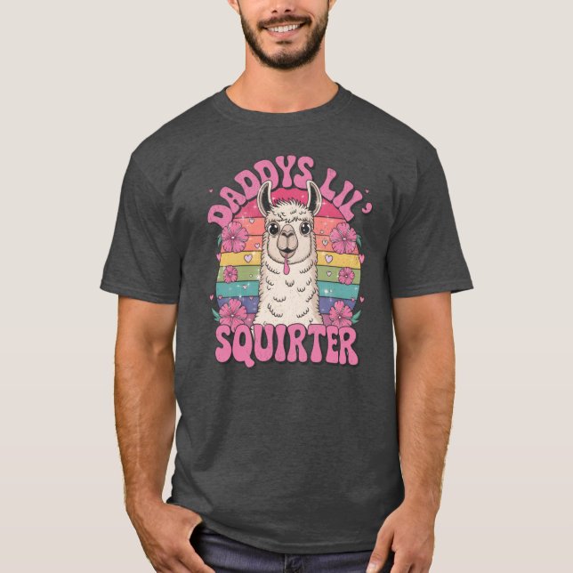 Pappas lilla sprutande vän t shirt (Framsida)