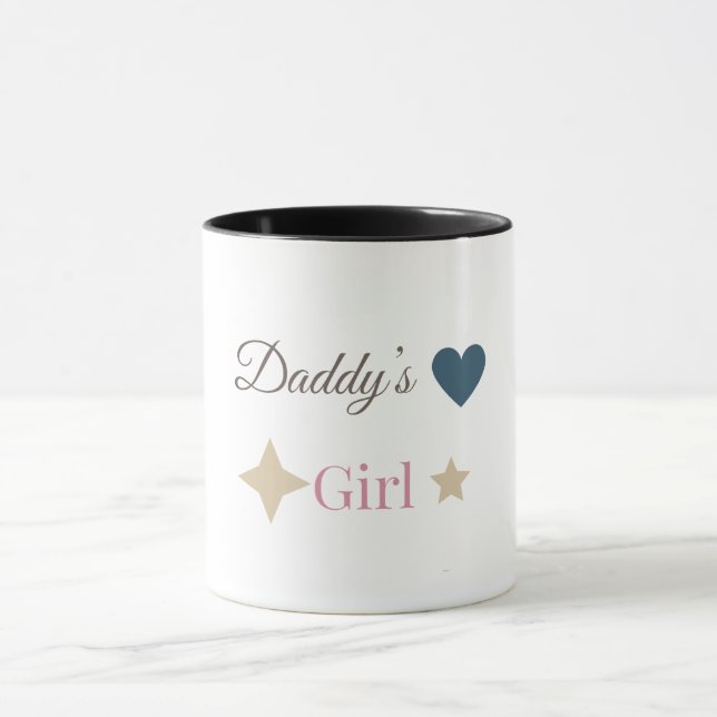 Pappas lilla tjej Söt kaffemugg – Söt far Dotter (Center)