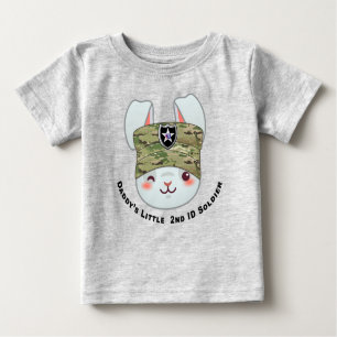 "Pappa's Little 2nd Infantry Division Soldier" T Shirt