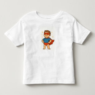 Pappa's Little Hero - Toppen Kid Tecknad Design T Shirt