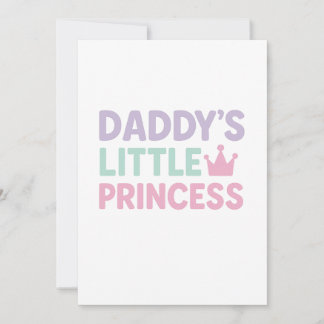 Pappa's Little Princess - Pastel Neon Julkort