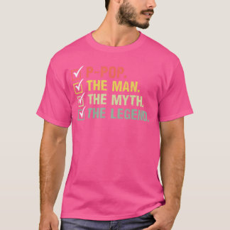 Pappas Människa Myths Legend Gåvor För Fars Dag v T Shirt