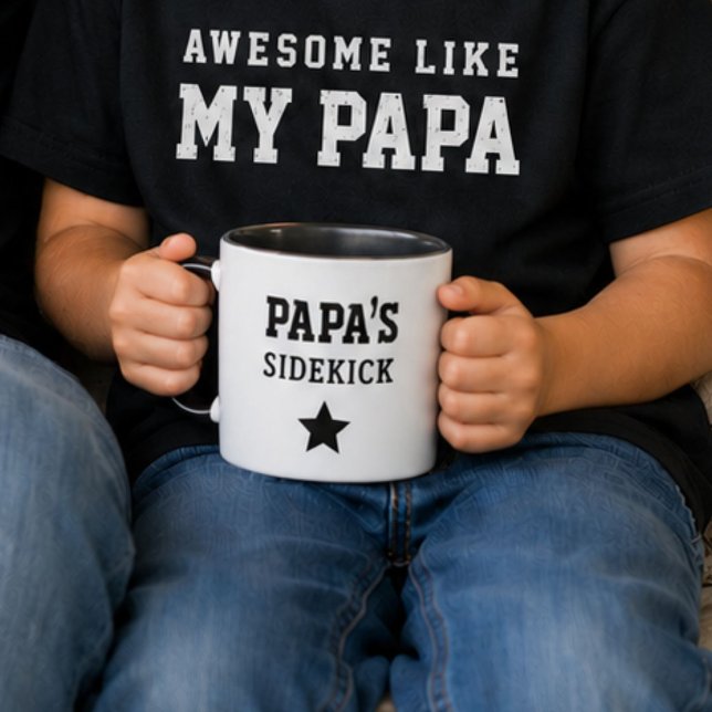 Pappas medhjälpare Rolig kaffemugg för barnbarn (Skapare uppladdad)