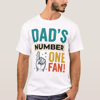 Pappas nummer ett fan vintage familjedesign_1 t shirt