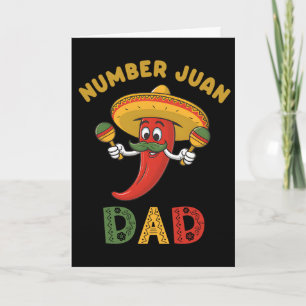 Pappas nummer ett Rolig fadersdag mexikansk Juan P Kort