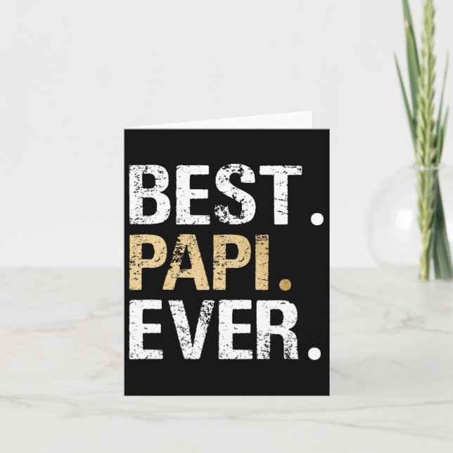 Pappas present från sondotter sonson Bästa pappa  Kort (Framsida)
