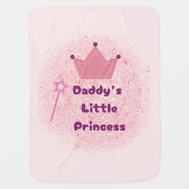 Pappa's Princess Baby Blanket Bebisfilt