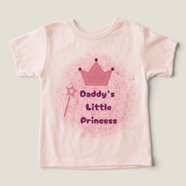 Pappas Princess Småbarn T-shirt (Design Framsida)