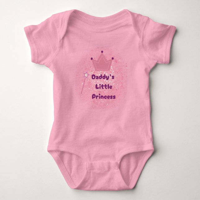 Pappas prinsessa baby bodysuit t shirt (Framsida)