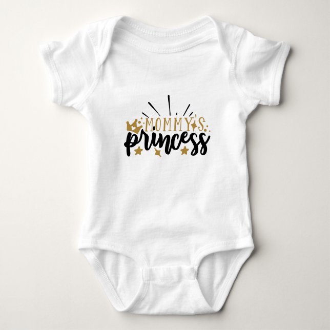 Pappas prinsessa-typografi t shirt (Framsida)