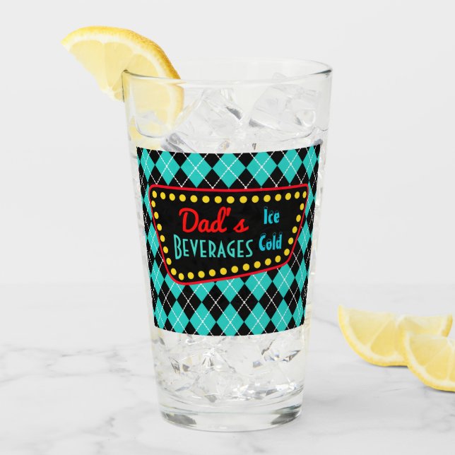 Pappas Retro Diner Glas Tumbler Present (Framsida Ice)