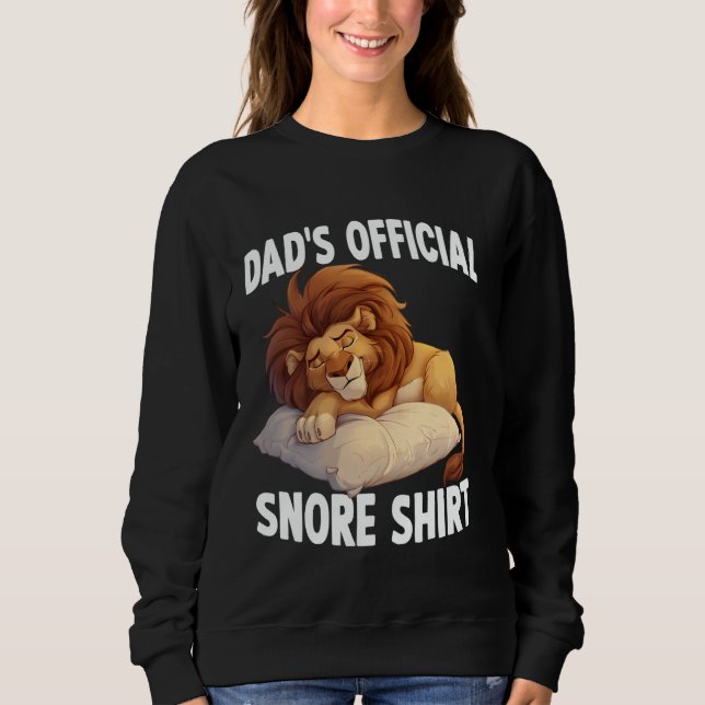 Pappas snarkare pyjamas mysiga pyjamas som lejon t shirt (Framsida)