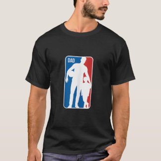Pappas sportlogotyp Basketpappa Son Silhuett T Shirt