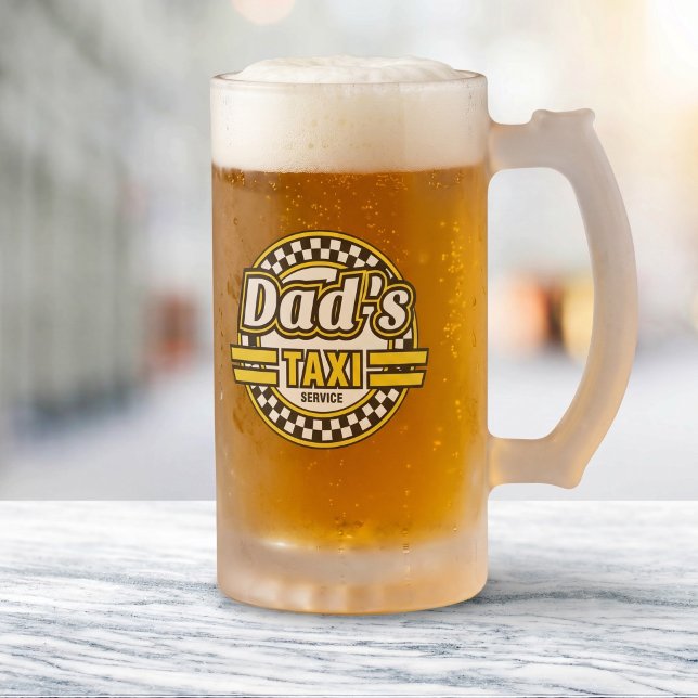 Pappas taxitjänst frostat ölglas (Skapare uppladdad)