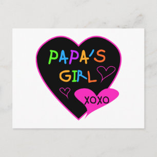 Pappas tjej-t-shirts, hattar, muggar, knappar, klä vykort