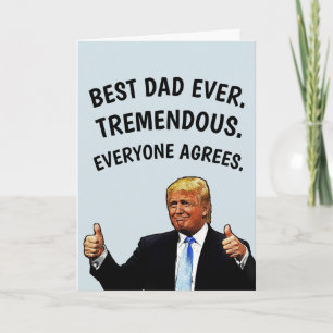 PAPPAS TRUMPFÖDELSEDAGSKORT KORT