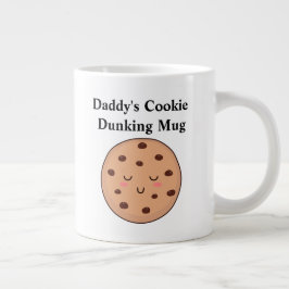 Pappas vänsterhänta mjölk- och kakor-mugg 20 oz jumbo mugg