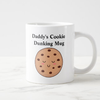 Pappas vänsterhänta mjölk- och kakor-mugg 20 oz jumbo mugg