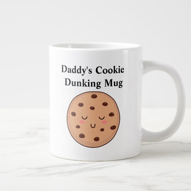Pappas vänsterhänta mjölk- och kakor-mugg 20 oz jumbo mugg (Höger)