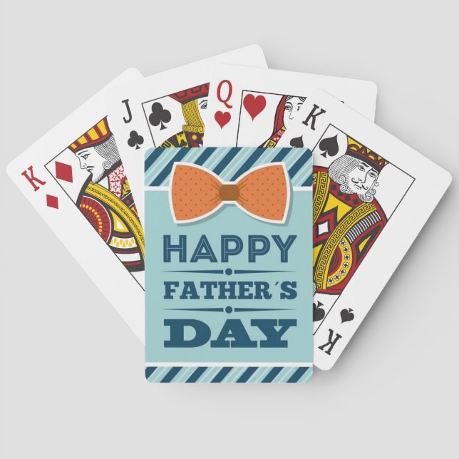 Pappas vinnande hand: Fars dag-spelkort Casinokort (Baksidan)