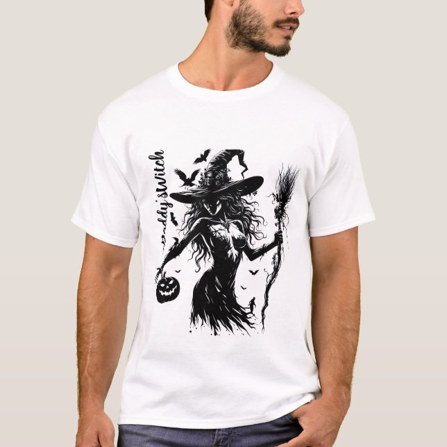 "pappas Witch" Manar's T-Shirt - Sexy Halloween De (Framsida)