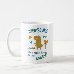 PappaSaurus Birthday eller Fars dag Kaffemugg