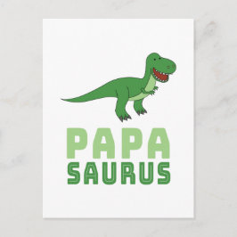 Pappasaurus Dinosaur Tyrannosaurus Rex Fars Dag Vykort